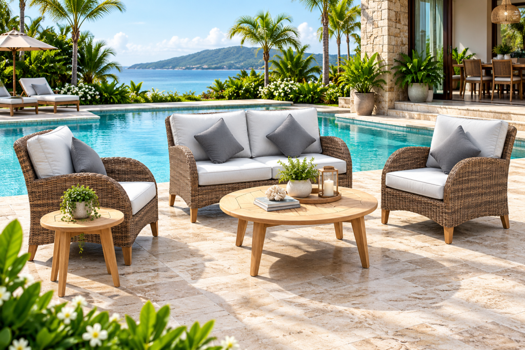 Teak garden furniture outdoor furniture product image: Tokyo Dining Set