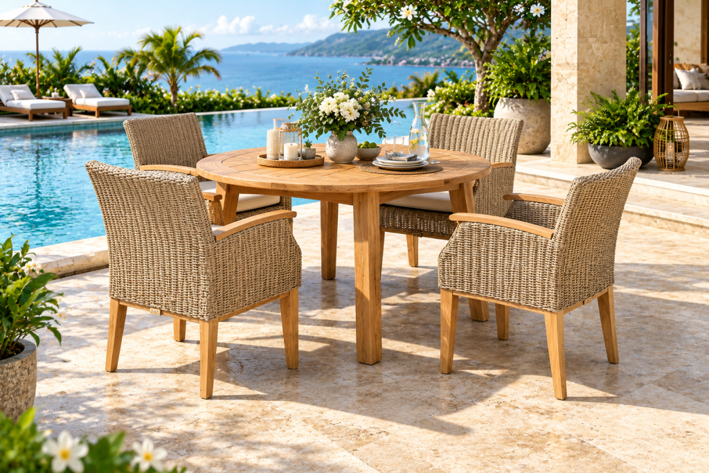 Teak garden furniture outdoor furniture product image: Tokyo Dining Set