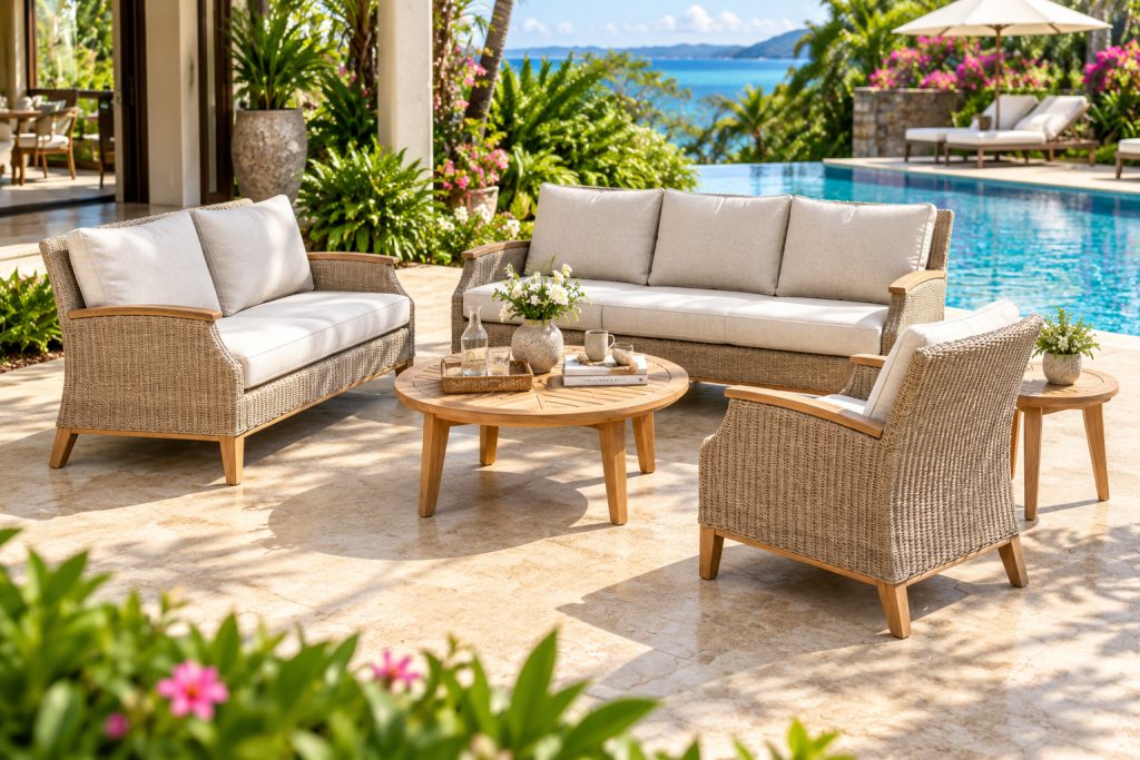 Teak garden furniture outdoor furniture product image: Nottingham Patio Lounge Set