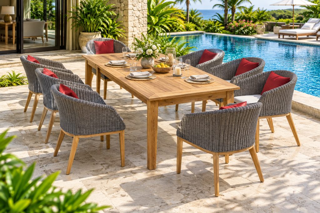 Teak garden furniture outdoor furniture product image: Nottingham Patio Lounge Set