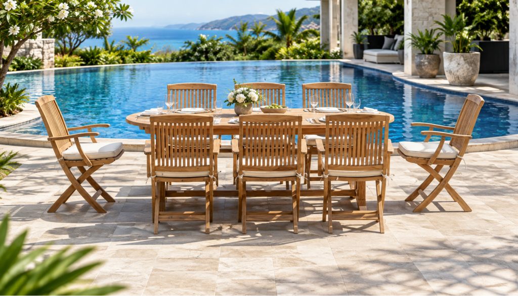 Teak garden furniture outdoor furniture product image: Nottingham Patio Lounge Set