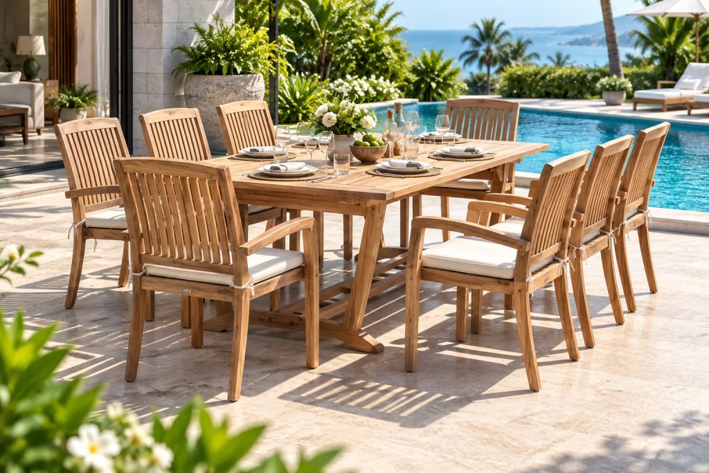 Teak garden furniture outdoor furniture product image: Dortmund Dining Set