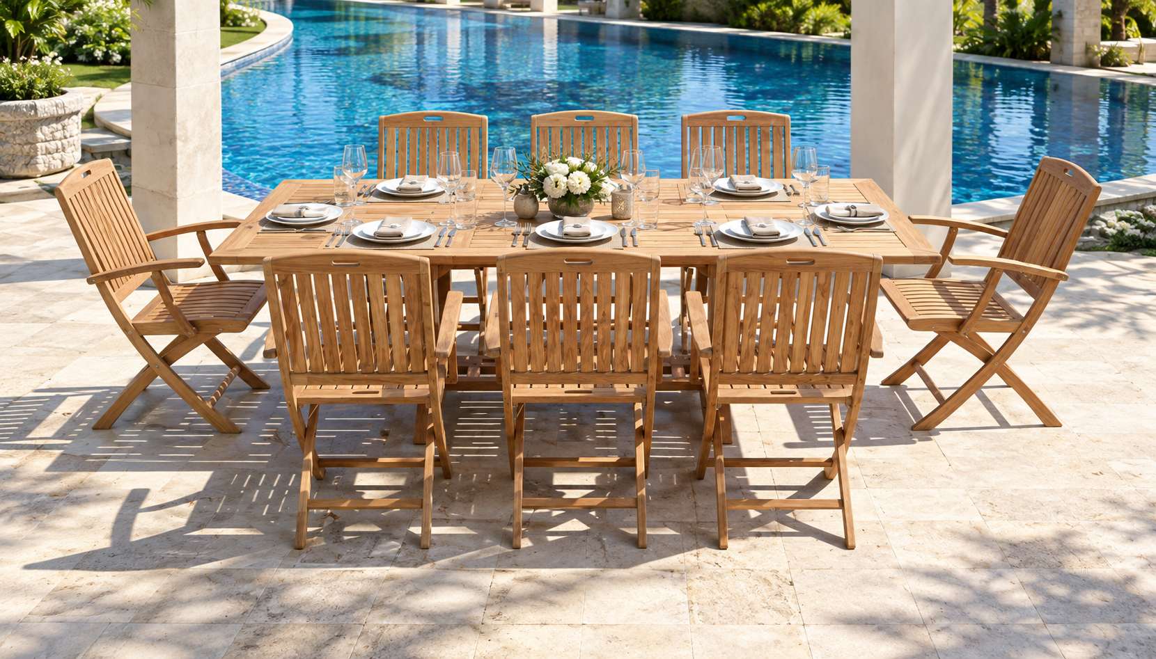 Samara Teak Garden Dining Set