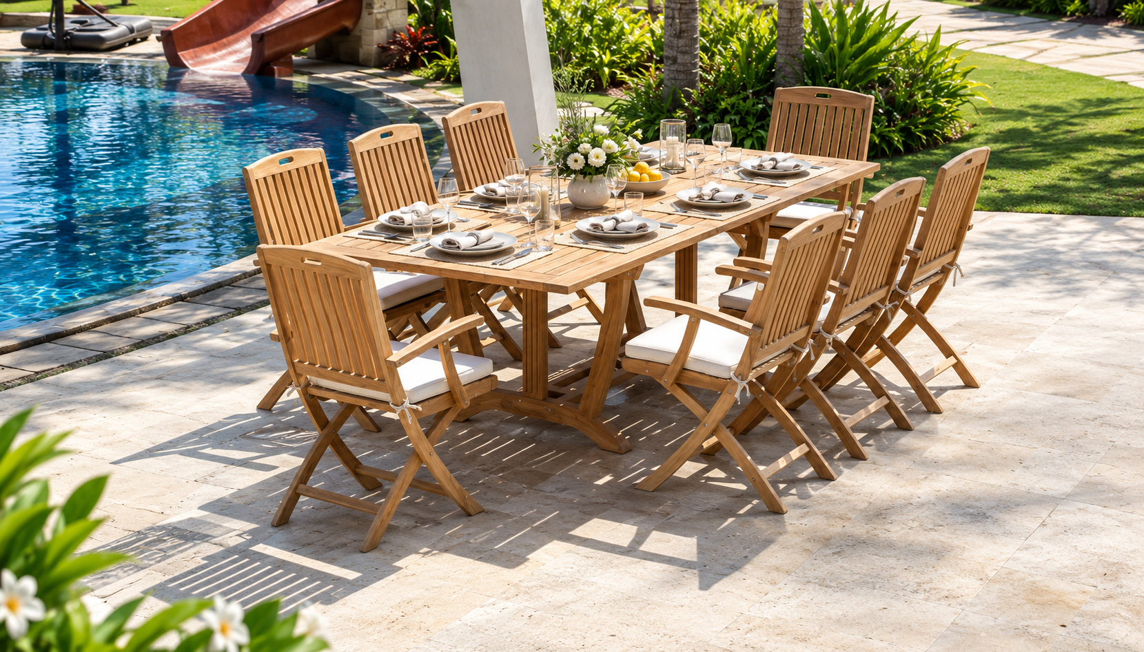 Sunshine Coast Teak Outdoor Dining Set