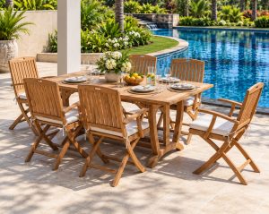 Brisbane Teak Outdoor Dining Set