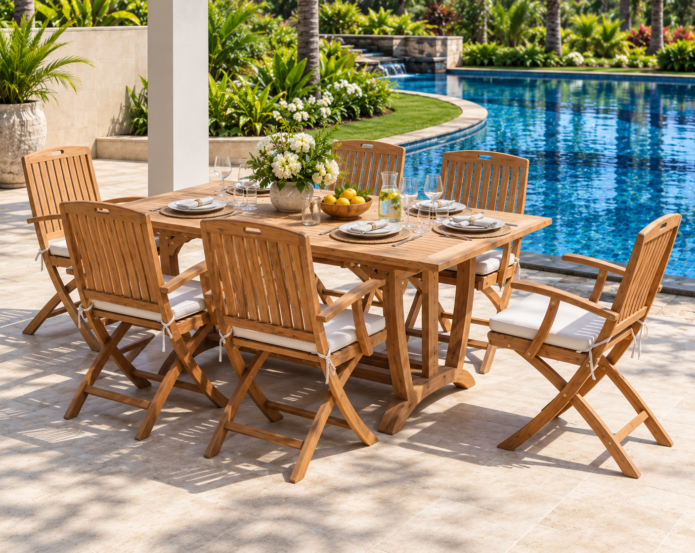 Brisbane Teak Outdoor Dining Set