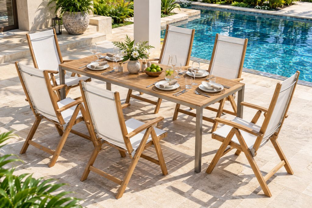 Teak garden furniture outdoor furniture product image: Nottingham Patio Lounge Set