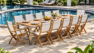 Central Coast Teak Outdoor Dining Set