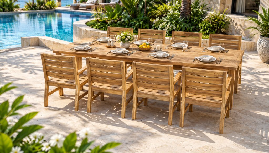 Teak garden furniture outdoor furniture product image: Nottingham Patio Lounge Set